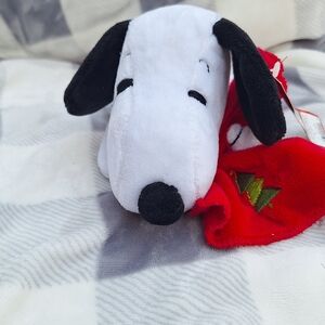 Plush Dog Toy - Black and White